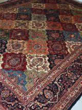 Tapis ancien Persan Kashan fait main, 1B724