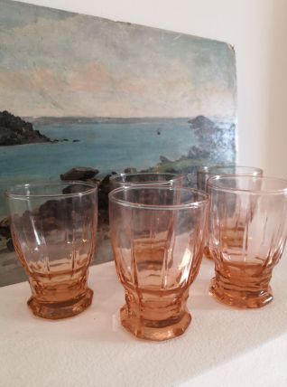 5 verres à digestif vintage