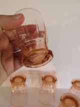 5 verres à digestif vintage