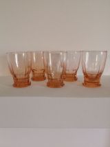 5 verres à digestif vintage