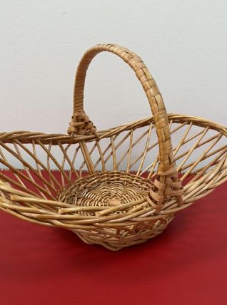 Joli panier / corbeille en rotin osier