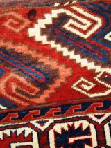 Tapis ancien Turkmène Yomud fait main, 1C310