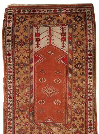 Tapis ancien Turc Melas fait main, 1C316