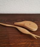 Jolie statuette en bois OISEAU vintage 54 cm
