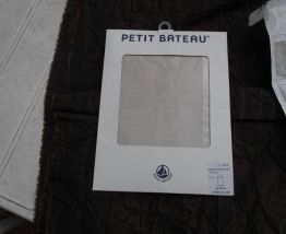 2 CHEMISES PETIT BATEAU NEUF VINTAGE BLANC VERT D EAU