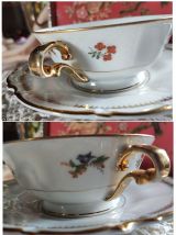 Superbe grande tasse à chocolat pocelaine Bernardaud Limoges
