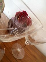 Set de 2 verres à eau en verre gravé 14 cl