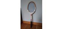 Raquette de tennis Donnay en bois et housse Lafuma