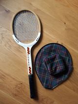 Raquette de tennis Donnay en bois et housse Lafuma