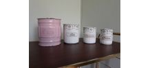  Pots à épices en métal émaillé