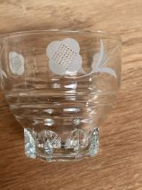 6 verres vintage sérigraphiés 