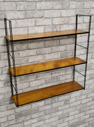etagere  vintage  style tomado , string, bois et metal tres 