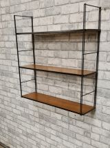 etagere  vintage  style tomado , string, bois et metal tres 