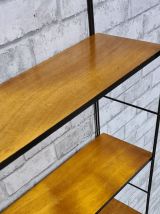 etagere  vintage  style tomado , string, bois et metal tres 
