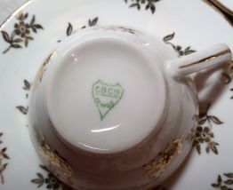 Ancien service à café porcelaine CB Cie