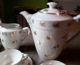 Ancien service à café porcelaine CB Cie