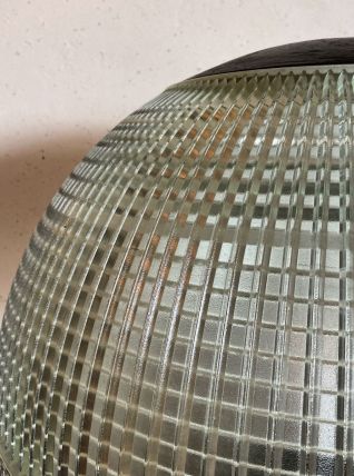 Lampe à poser boule holophane XXL vintage années 60