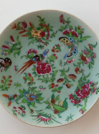 Belle assiette chinoise 25,5 cm