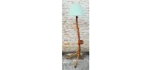 Lampadaire en bois d'olivier 