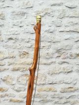 Lampadaire en bois d'olivier 