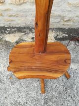 Lampadaire en bois d'olivier 