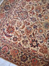 Tapis ancien Persan Kashan fait main, 1B735