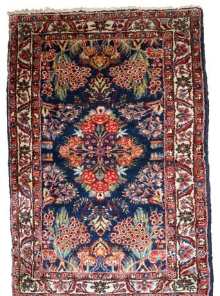 Tapis ancien Persan Hamadan fait main, 1B757
