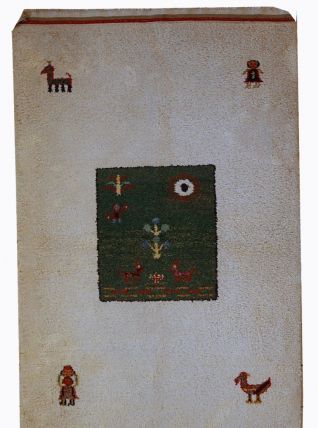 Tapis vintage Persan Gabbeh fait main, 1C344