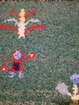 Tapis vintage Persan Gabbeh fait main, 1C344