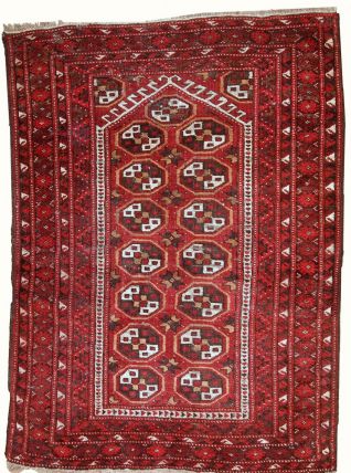 Tapis ancien Afghan Adraskand fait main, 1C346