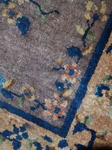 Tapis ancien Chinois Art Deco fait main, 1C354