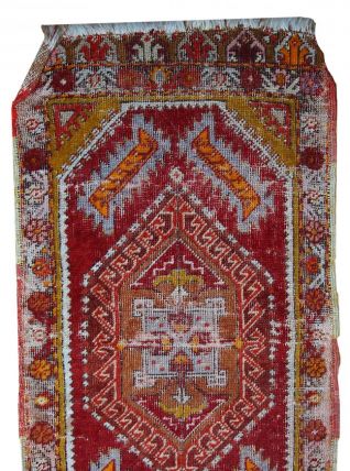 Tapis ancien Turc Yastik fait main, 1C371