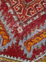 Tapis ancien Turc Yastik fait main, 1C371