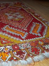 Tapis ancien Turc Yastik fait main, 1C371