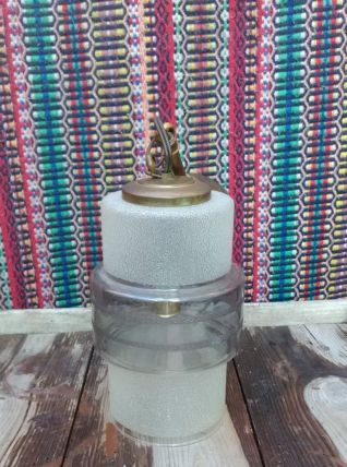 Jolie suspension en verre granité (Années 50)