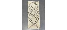 Tapis berbere marocain beni ouarain 90x215 cm