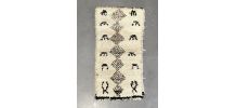 Tapis berbere marocain beni ourain 70x160cm