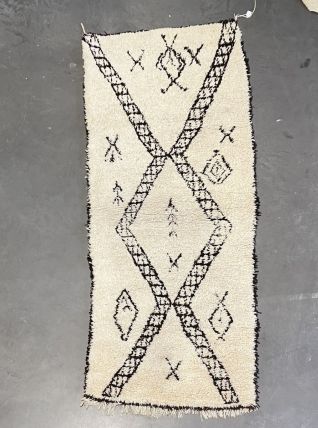 Tapis berbere marocain Beni Ouarain 100x240 cm