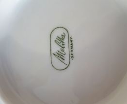4 bols tasses 2 anses Melitta porcelaine chocolat café 