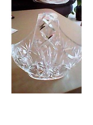 Panier/Corbeille en cristal taillé