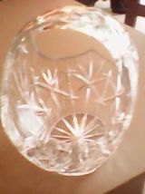 Panier/Corbeille en cristal taillé