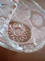 Panier/Corbeille en cristal taillé