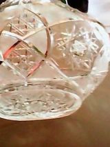 Panier/Corbeille en cristal taillé