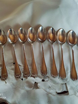 12 cuillères à café Christofle modèle RUBANS
