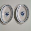 Deux raviers ancien fleur bleue 