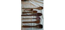 lot cuillères en bois 