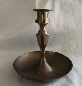 Bougeoir avec cuve en  laiton