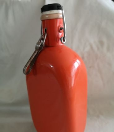 Ancienne gourde de randonnée en métal 1950/60