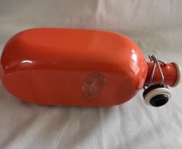 Ancienne gourde de randonnée en métal 1950/60
