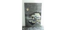 Tableau sur bois (années 80)